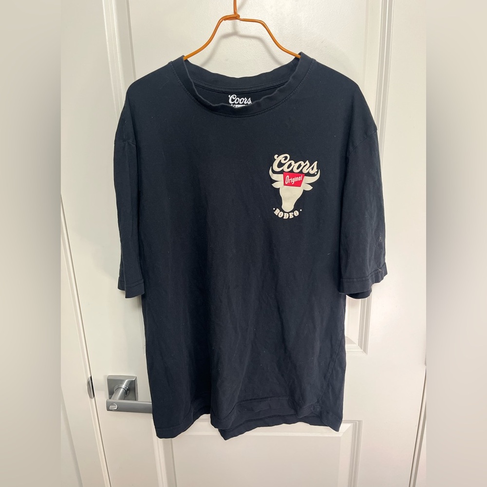 Coors Rodeo Black Men's T-Shirt in size XL